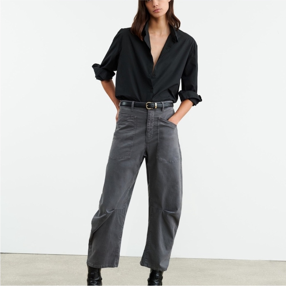 Nili Lotan Shon Corduroy Pant in Vintage Gray Size 2 Barrel NEW - Picture 11 of 11